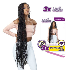 SENSATIONNEL LULUTRESS CROCHET BRAID - 3X DISTRESSED LOCS 40″