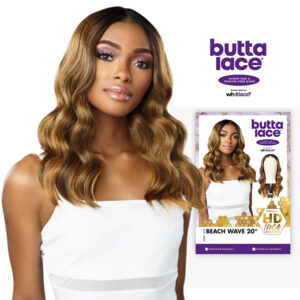 Sensationnel BUTTA LACE HUMAN HAIR BLEND BEACH WAVE 20″
