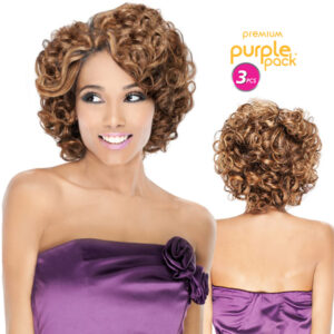 OUTRE 100% HUMAN HAIR BLEND PURPLE PACK 3PCS-ROMANCE CURL
