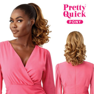 OUTRE  PRETTY QUICK PONY DRAWSTRING PONYTAIL - ELU