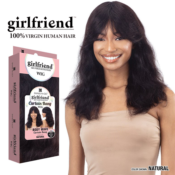 SHAKE-N-GO GIRLFRIEND 100% VIRGIN HUMAN HAIR HD BODY WAVE - Girlfriend  Curtain Bang - Canada wide beauty supply online store for wigs, braids,  weaves, extensions, cosmetics, beauty applinaces, and beauty cares