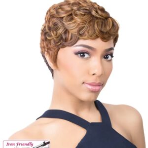 it’s a wig! PREMIUM SYNTHETIC FIBER FULL WIG - Pin Curl 202