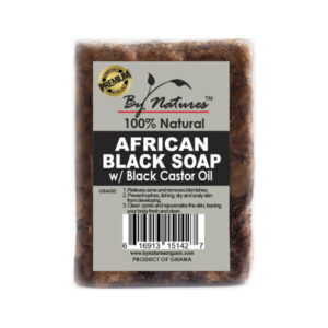 By natures AFRICAN BLACK SOAP WITH BLACK CASTOR OIL 7oz