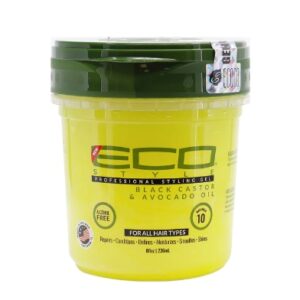 ECO Styling Gel Black Castor & Avocado Oil Styling Gel 8OZ