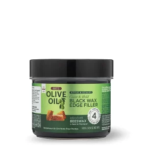 ORS OLIVE OIL STYLE & SCULPT COVER & HOLD BLACK WAX EDGE FILLER INFUSED WITH BEESWAX TO SEAL IN MOISTURE