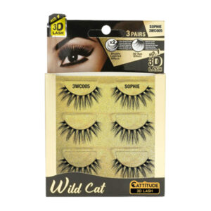 EBIN NEW YORK 3 PAIRS WILD CAT LASHES - 3 PACK