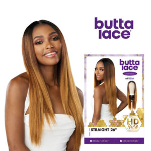 Sensationnel LACE HUMAN HAIR BUTTA WIG - BLEND STRAIGHT 26"