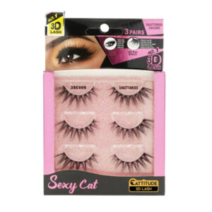 EBIN NEW YORK 3 PAIRS SEXY CAT LASHES - 3 PACK