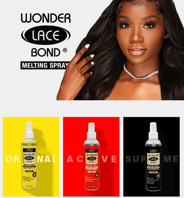 EBIN WONDER BOND MELTING SPRAY 8OZ/ 250ML - Canada wide beauty supply  online store for wigs, braids, weaves, extensions, cosmetics, beauty  applinaces, and beauty cares