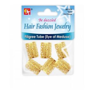 BEAUTY TOWN OVERSIZE FILIGREE TUBE - EYE OF MEDUSA (GOLD)