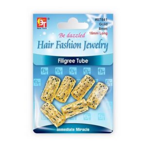 BEAUTY TOWN OVERSIZE FILIGREE TUBE (GOLD)