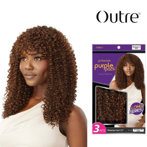 OUTRE PURPLE PACK LONG 3PCS-Peruvian Curl 12"