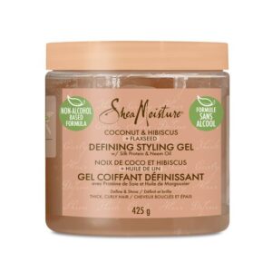 Shea Moisture COCONUT & HIBISCUS DEFINING STYLING GEL 15oz