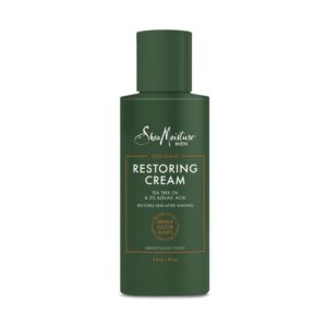 Shea Moisture TEA TREE OIL & AZELAIC ACID POST-SHAVE RESTORING CREAM 2oz