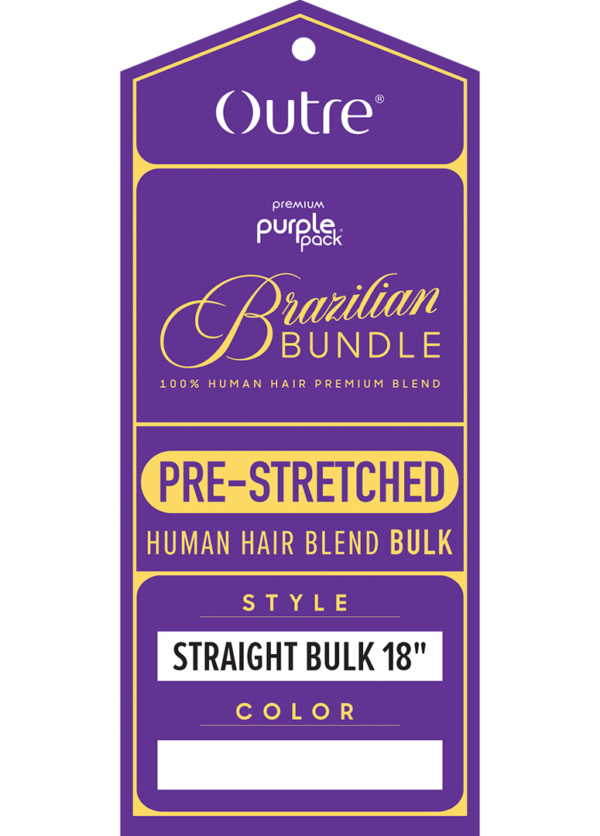 OUTRE PURPLE PACK BRAZILIAN - PRESTRETCHED STRAIGHT BULK 18" - Image 3