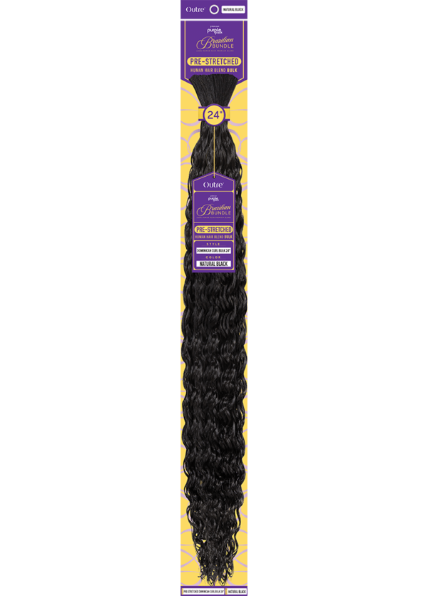 OUTRE PURPLE PACK BRAZILIAN - PRESTRETCHED DOMINICAN CURL BULK 24" - Image 2