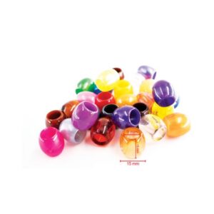 BEAUTY TOWN JUMBO 9MM HOLE PEARL ROUND BEADS VALUE PACK