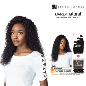 SENSATIONNEL BOHEMIAN 4 x 4 LACE CLOSURE+BUNDLE DEAL