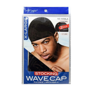 MAGIC COLLECTION Stocking Wave Cap - BLACK