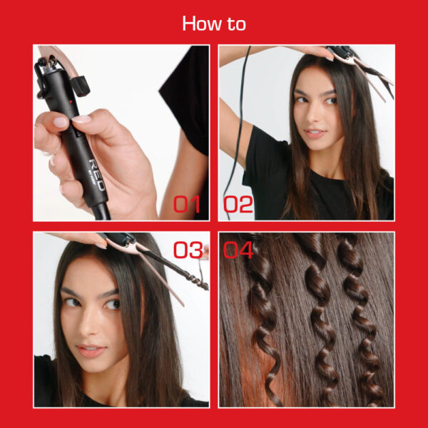 RED BY KISS 1/4" Pencil Curling Iron - Image 4