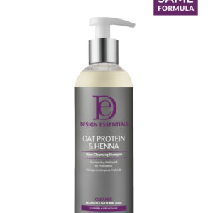 DESIGN ESSENTIALS Oat Protein & Henna Deep Cleansing Shampoo 12oz
