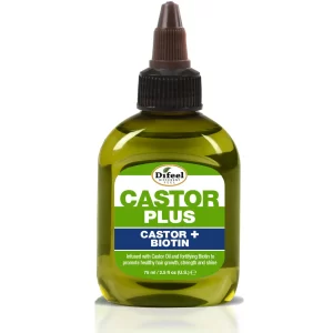 DIFEEL CASTOR PLUS BIOTIN - MEGA-GROWTH PREMIUM HAIR OIL 2.5 OZ