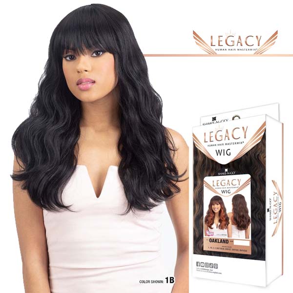 Shake-N-Go Legacy Human Hair Blend Lace Front Wig - Oakland