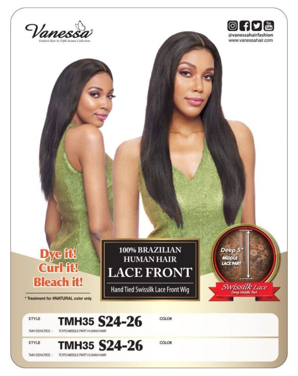 Vanessa HUMAN HAIR LACE FRONT WIG - TMH35 S24-26 - Image 5