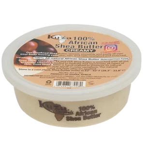 Kuza® 100% Pure African Shea Butter, White, Creamy 8oz