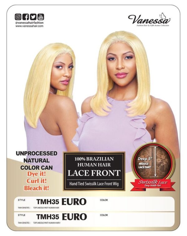 Vanessa HUMAN HAIR LACE FRONT WIG - TMH35 EURO - Image 5