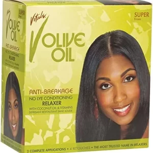Vitale Olive Oil Anti-Breakage No-Lye Conditioning Relaxer 2 Applications - Super