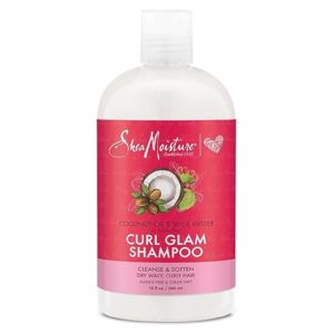 Shea Moisture CURL GLAM SHAMPOO CLEANSE & SOFTEN DRY WAVY, CURLY HAIR