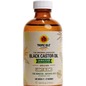 Tropic Isle Living JAMAICAN BLACK CASTOR OIL - LIGHT BLEND 4OZ