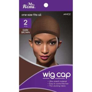 ANNIE Ms. Remi Wig Cap 2Pc Dark Brown