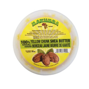 MAKUMBA 100% Yellow Chunk Shea Butter 16 oz