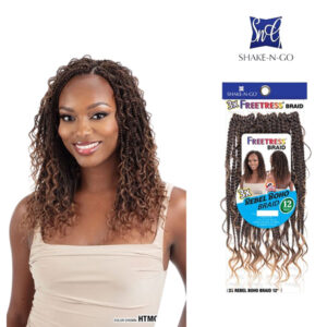 SHAKE-N-GO FREETRESS BRAID - 3X Rebel Boho Braid 12"