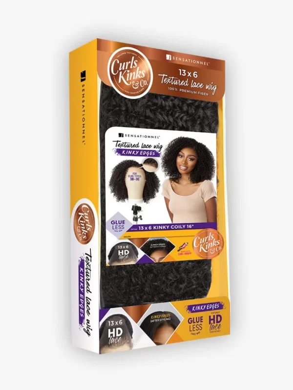 SENSATIONNEL CURLS KINKS & CO LACE WIG - KINKY EDGES 13X6 KINKY COILY 16″ - Image 7