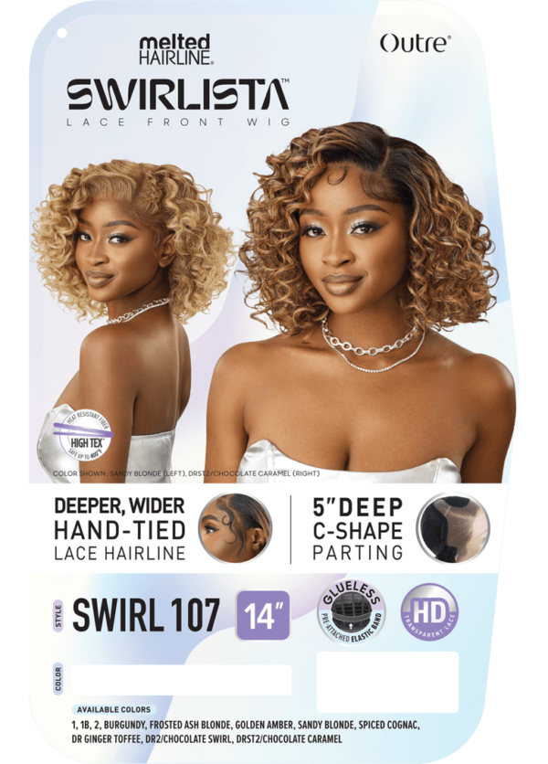 OUTRE Melted Hairline Synthetic Lace Front Wig - SWIRLISTA - SWIRL 107 - Image 2