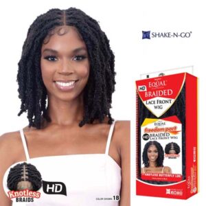 Shake-N-Go Freetress Braided Lace Front Wig - Knotless Butterfly Loc