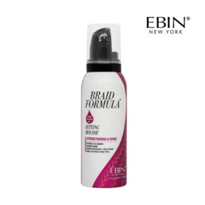 EBIN NEW YORK BRAID FORMULA SETTING MOUSSE 2.7OZ - SMOOTHING & SHINE (SWEET ALMOND)