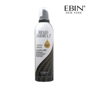 EBIN NEW YORK BRAID FORMULA SETTING MOUSSE 12.49OZ - CALMING & SHINE (ROSEMARY MINT + BIOTIN)