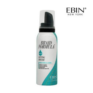 EBIN NEW YORK BRAID FORMULA SETTING MOUSSE 2.7OZ - SMOOTHING & SHINE (MENTHOL)