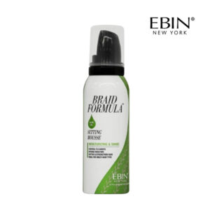 EBIN NEW YORK BRAID FORMULA SETTING MOUSSE 2.7OZ - SMOOTHING & SHINE (OLIVE OIL)