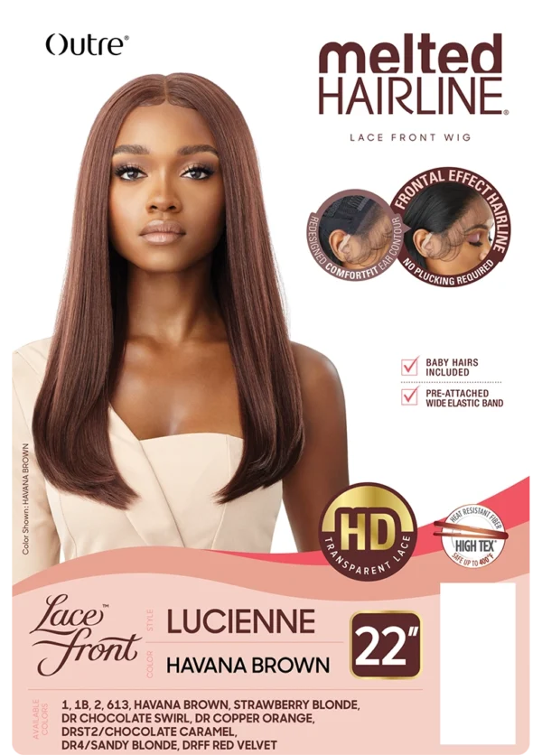 OUTRE MELTED HAIRLINE LACE FRONT WIG - LUCIENNE - Image 8