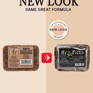 RA Cosmetics Black Soap Bar with Black Caster Oil (5 oz)