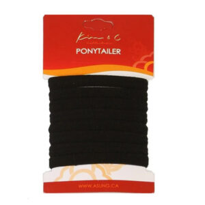 Kim & C Ponytail Holders 8PCS - Black