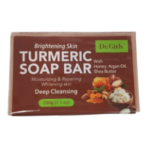Dr. Girls Brightening Skin TURMERIC SOAP BAR - with Honey, Argan Oil, Shea Butter 200g (7.1oz)