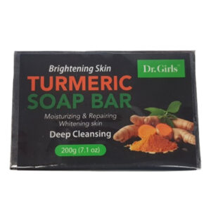 Dr. Girls Brightening Skin TURMERIC SOAP BAR - BLACK 200g (7.1oz)