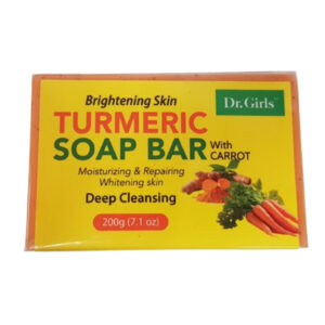 Dr. Girls Brightening Skin TURMERIC SOAP BAR - with CARROT 200g (7.1oz)