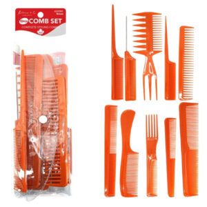 KIM & C 10pcs Comb Set - Brown